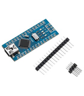 Arduino Nano V3 analogas Mikrovaldiklis - Atmel ATmega328 nesulituotas be laido