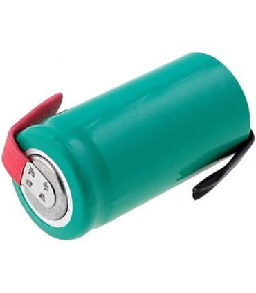 Akumuliatorius Ni-MH 2/3AA,2/3R6 1.2V 650mAh Ø14.5x30mm lituojamas su lapeliais