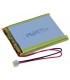 Akumuliatorius prizminis industrinis LP505060 2000mAh Li-Polymer 3.7V + PCM, 5.0x50.0x60.5 mm.