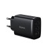 Sieninis įkroviklis 17W 3xUSB 3.4A, juodas