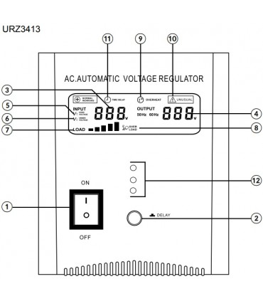 Įtampos stabilizatorius vienos fazės 230Vac 2000VA / 1000VA