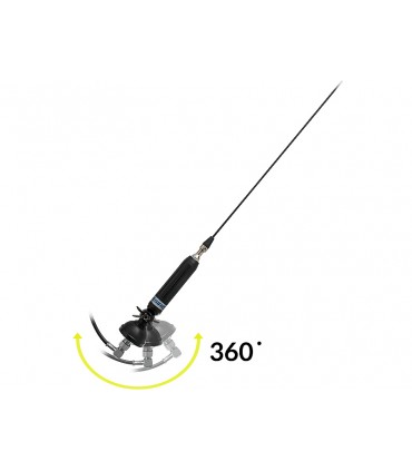 CB Antena SIRIO TITANIUM 1500  galimybe palenkti  (tvirtinama prisukant)