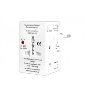 Universalus AC adapteris tinkantis daugumai Europos ir JAV (USA) šalims