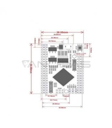 copy of ARDUINO Arduino Mega 2560 R3 analogas (MEGA2560R3)