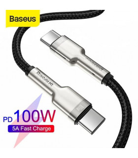 Kabelis USB C kištukas - USB C kištukas, duomenų perdavimui ir krovimui iki 100W 2m