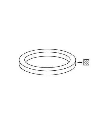 Dirželis stačiakampis Ø27.0x1.2mm