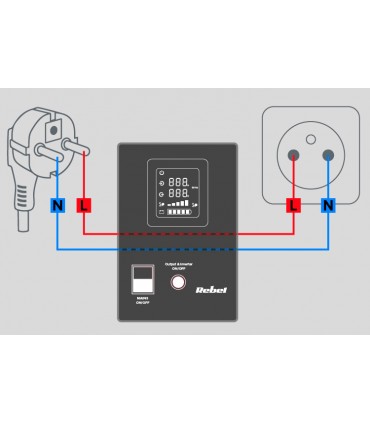 copy of Nepertraukiamo maitinimo šaltinis POWER-500 500VA/300W 12V/230Vac, UPS, sinusas, stacionarus