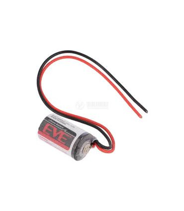 Ličio baterija 1/2AA ER14250 3.6V 1200mAh su laiduku ir jungtimi (Tachografams)