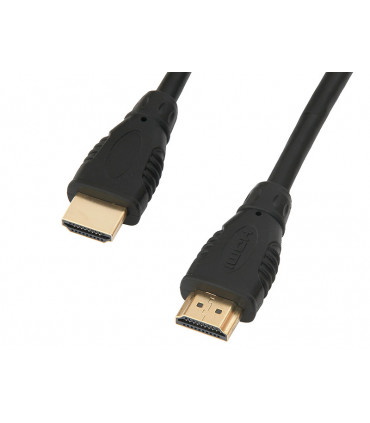 Kabelis HDMI-HDMI 19pol kištukai 1.5m  6mm (HDMI 1.4) juodas